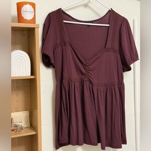 Torrid Burgundy Top